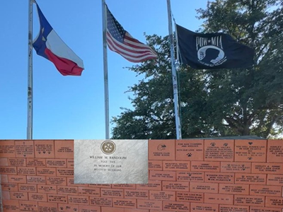 The American Legion, William M. Randolph, Post 593 Texas Flag and Veterans Memorial Project