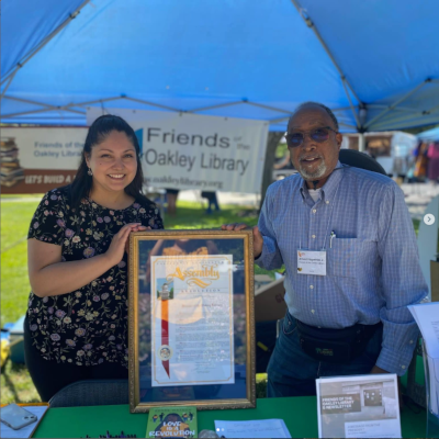 Friends of the Oakley Library Help Create Our New Oakley Library Donor Walk