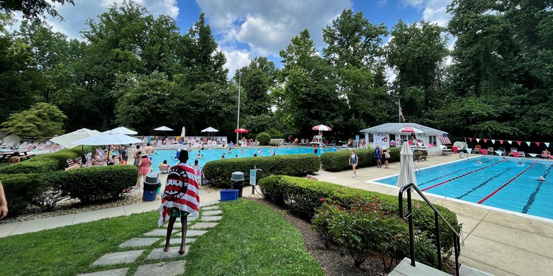 Garrett Park Swimming Pool Association Bathhouse Patio