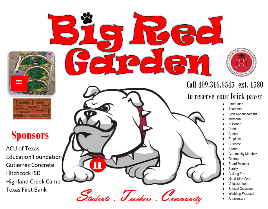 Hitchcock ISD Education Foundation Big Red Garden