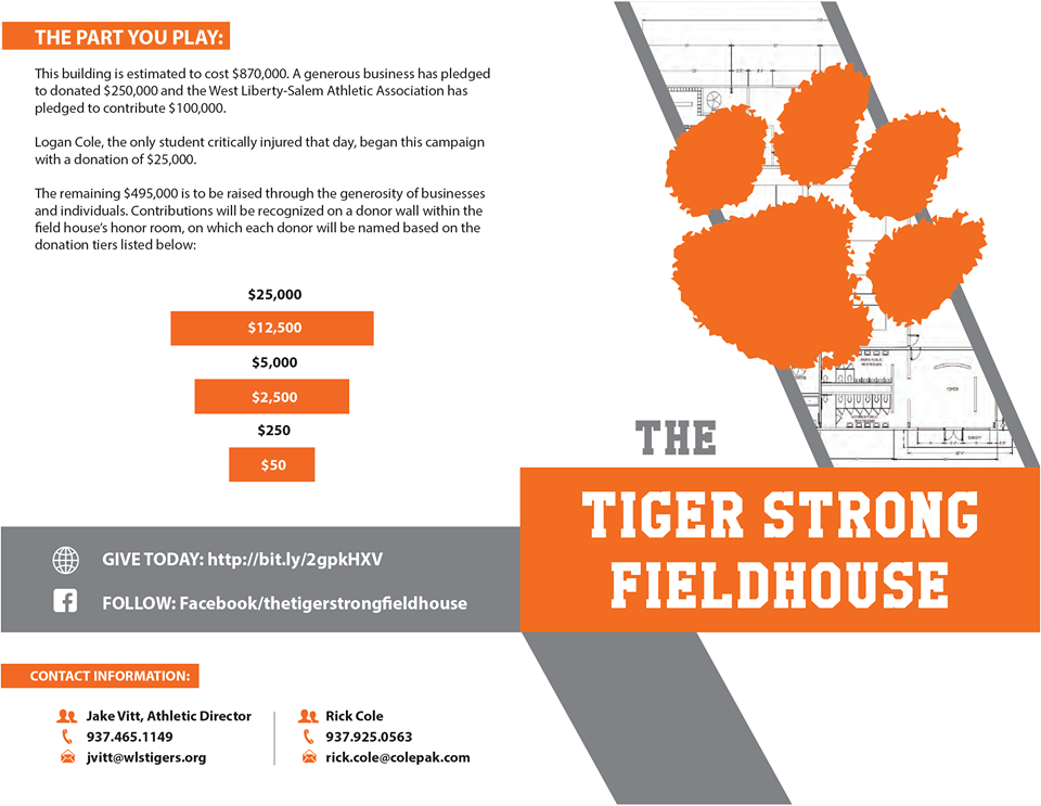 West Liberty-Salem Athletic Association Tiger Strong Fieldhouse