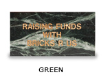 Engraved green granite